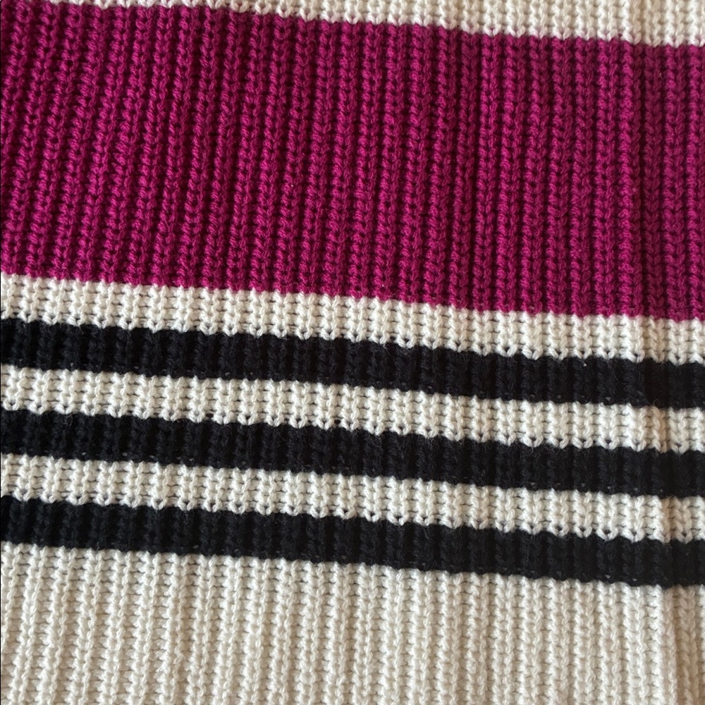 Marbled Cream Ribbed Knit Sweater - Picture 13 of 15